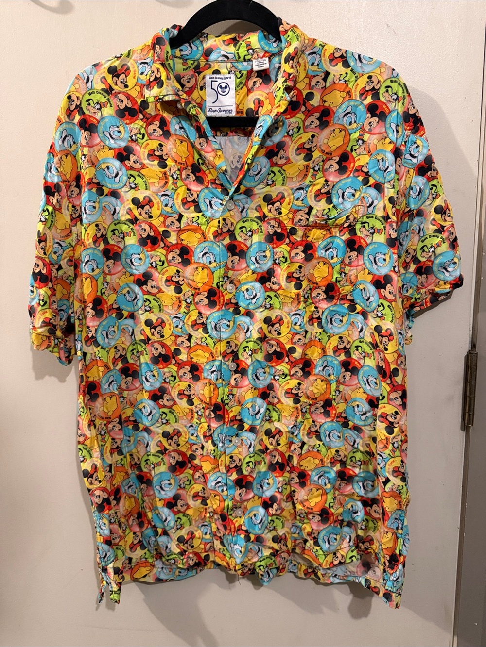 Reyn Spooner Walt Disney World 50th Anniversary Vault ButtonDown